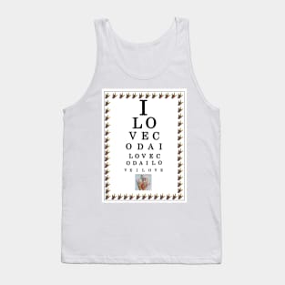 ASL I Love CODA Eye Chart Tank Top